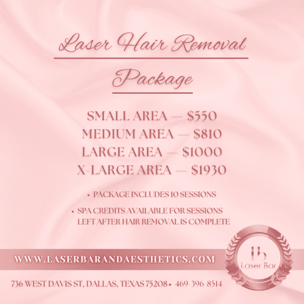 Laser Hair Removal Package at Laser Bar Dallas