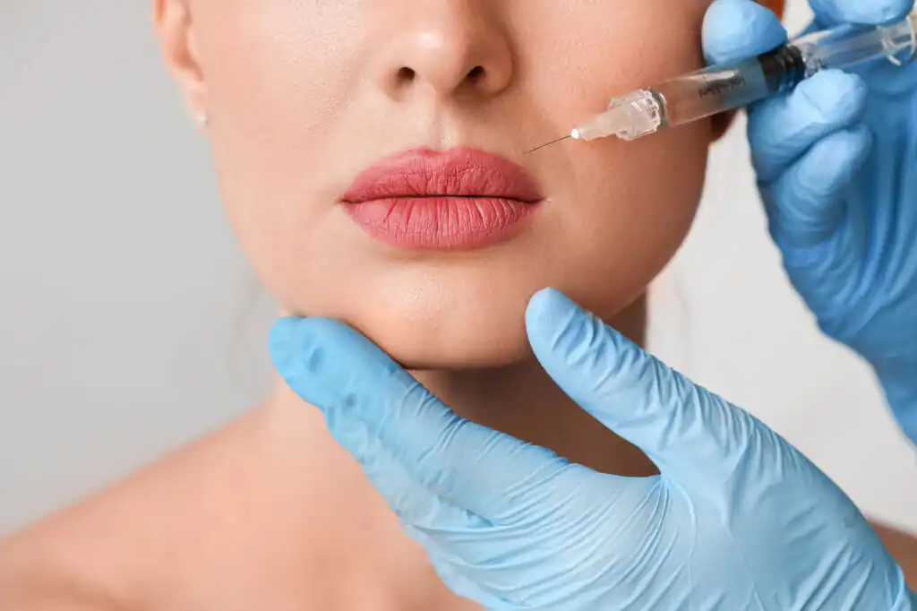 Lip filler injection procedure